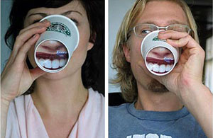 Teeth in a cup